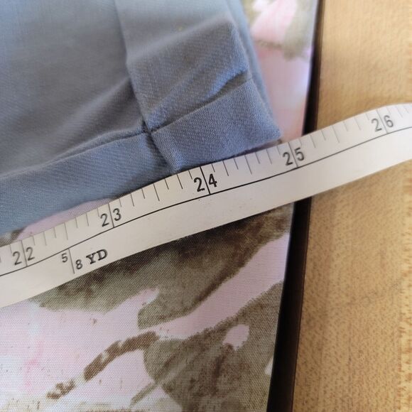 Ett Twa By Anthropologie Mint Linen Blend Cuffed Belted Pants Womens Size 4 - Picture 6 of 12